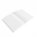 Personalized Red Flower Journal, Dream Bloom Repeat - Ruled Line