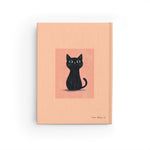 Personalized Cute Cat Journal, Custom Gift - Ruled Line