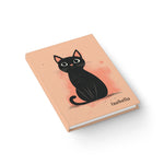 Personalized Cute Cat Journal, Custom Gift - Ruled Line