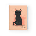 Personalized Cute Cat Journal, Custom Gift - Ruled Line