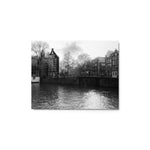 Amsterdam in Black & White - Metal Print